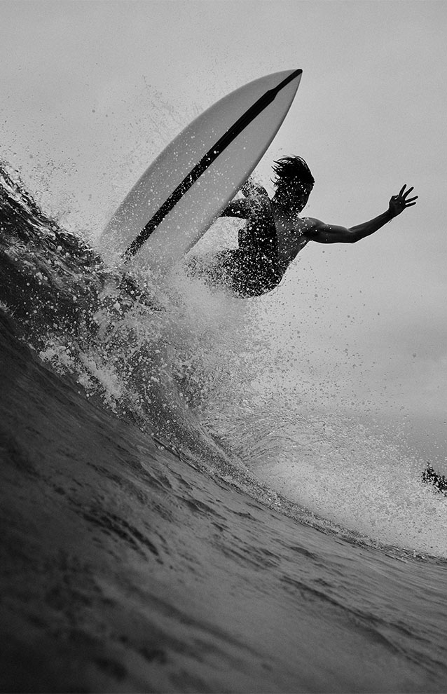 a person surfing a wave