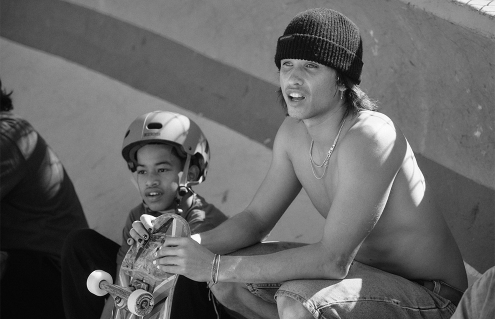 a person at the skatepark