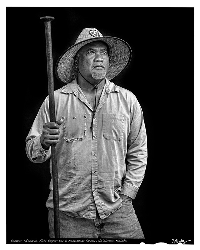 a person holding a stick