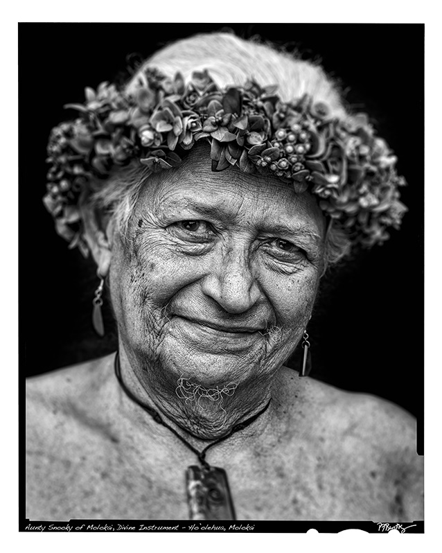 a person with a flower crown