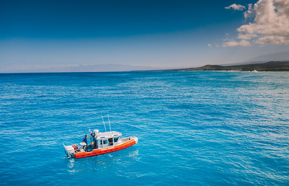 a boat in the water