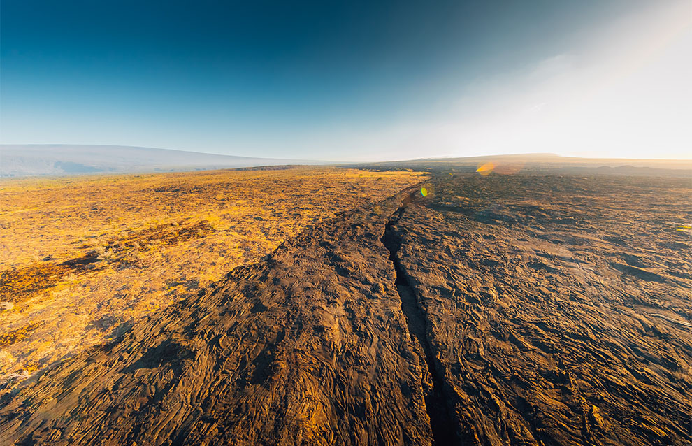 a wide landscape photo of land
