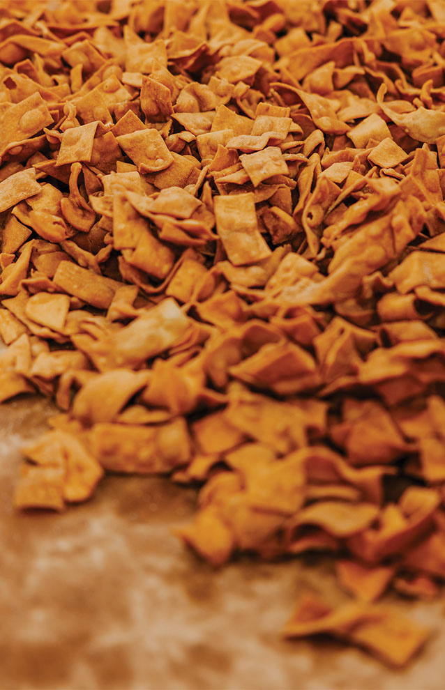 closeup of chips