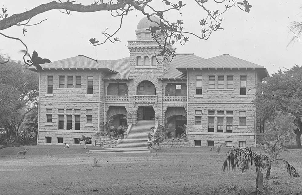 an old photograph of an old estate